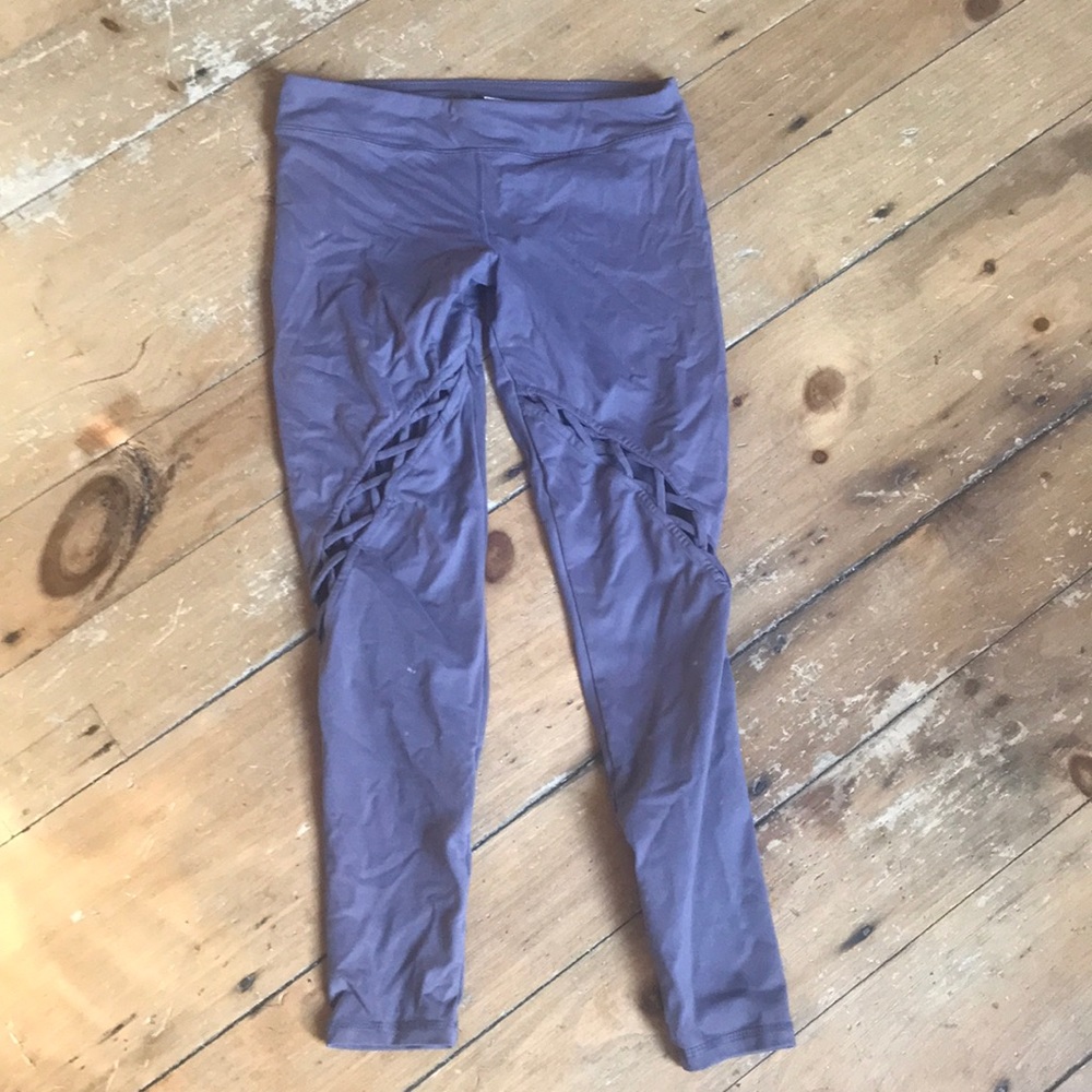 Purple athletic leggings